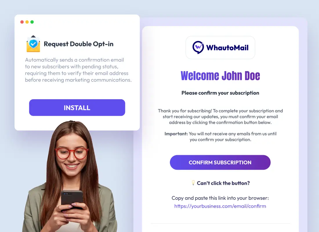 Double Opt-in Feature